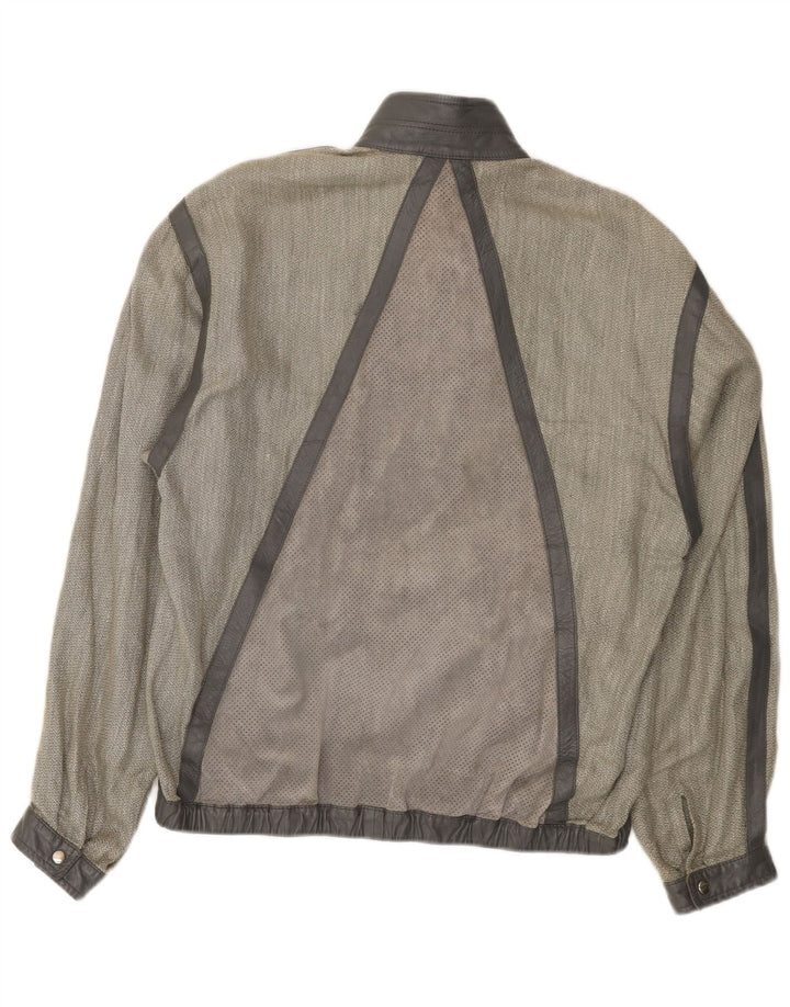 Giubbotto bomber da uomo Breco IT 46 piccolo grigio