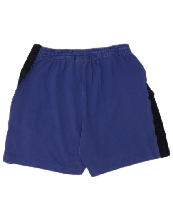 Pantaloncini sportivi da uomo Lotto UK 40/42 Large Blu Colorblock in cotone