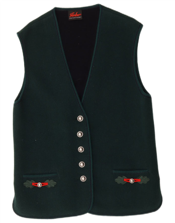 Gilet da donna Arber Strickmoden UK 18 XL lana verde