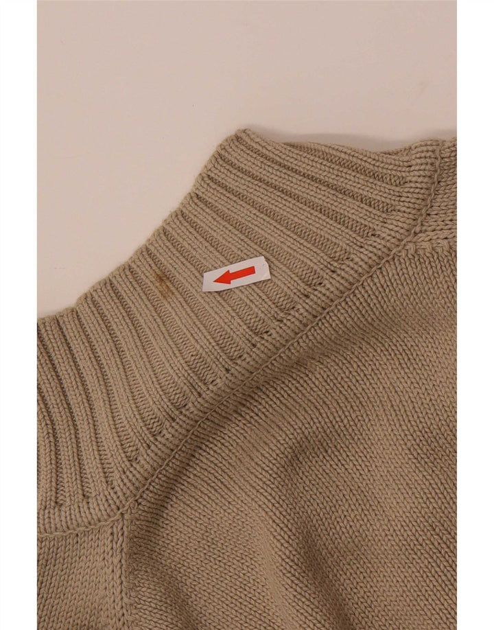Maglione cardigan con zip intera da uomo Levi's XL in cotone beige