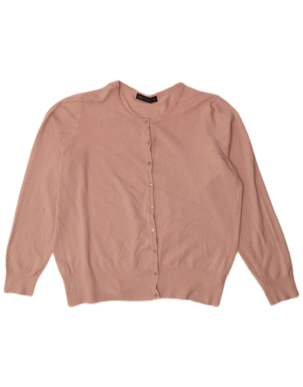 Maglione cardigan da donna Marks & Spencer UK 18 XL viscosa rosa
