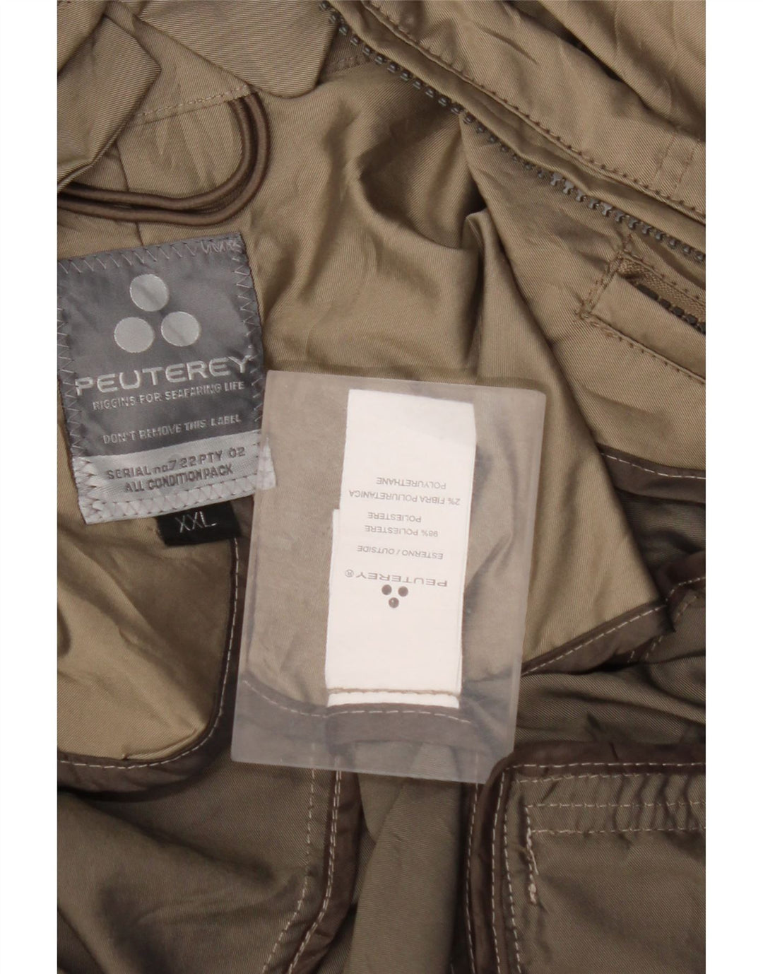 Giubbotto bomber da donna PEUTEREY UK 20 2XL poliestere verde