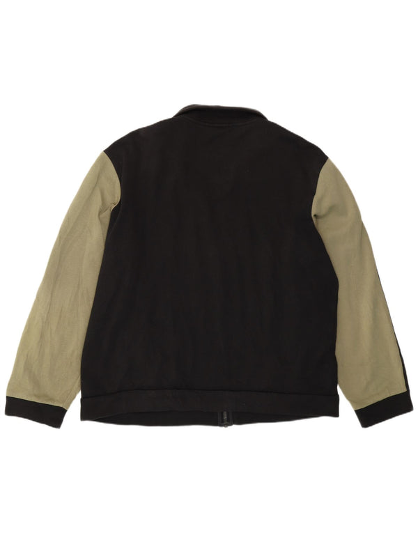 Giacca da tuta da uomo Adidas UK 46/48 XL Cotone color block nero