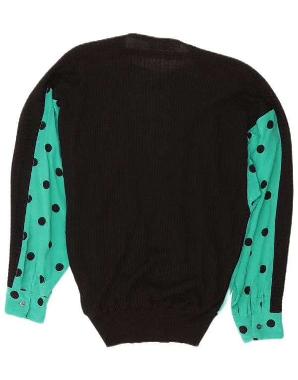 Loretta Di Lorenzo Camicetta da donna Top UK 16 Grande pois verde