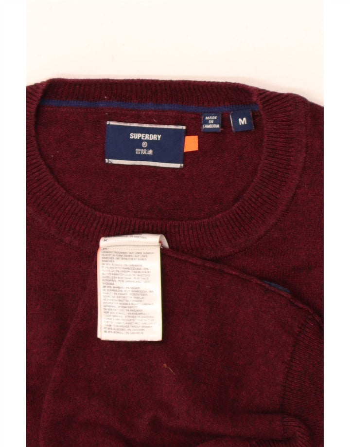 Maglione da uomo girocollo Superdry in cotone marrone medio