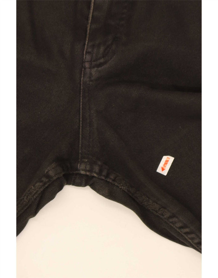 Jeans dritti corti Marks & Spencer da donna UK 12 medio W28 L25 neri