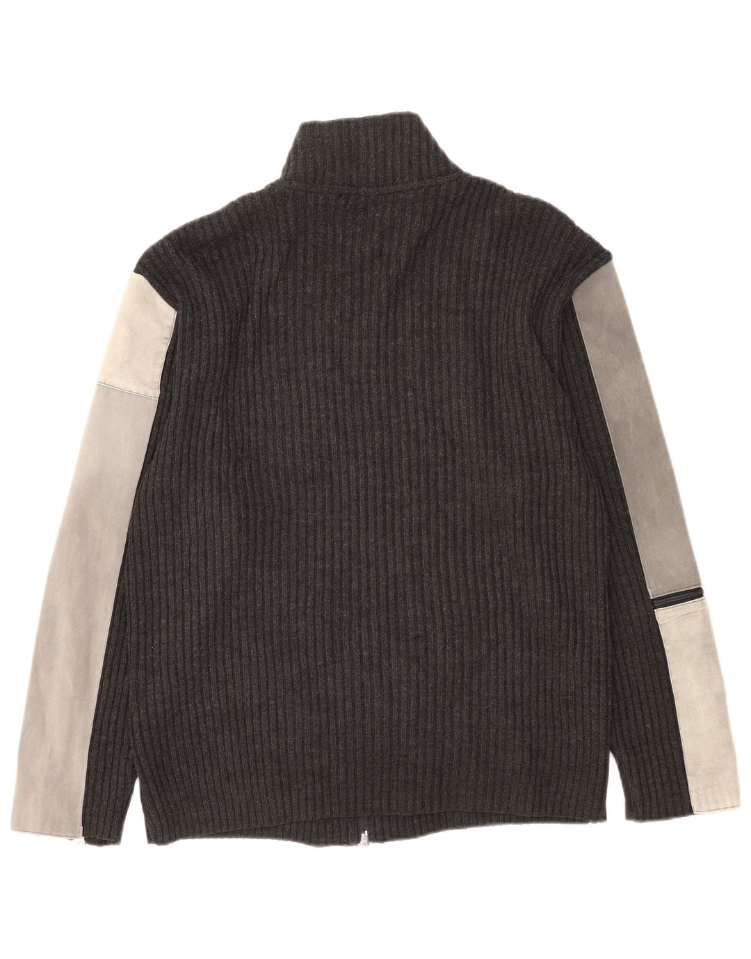Maglione cardigan da uomo Sasch XL grigio acrilico color block