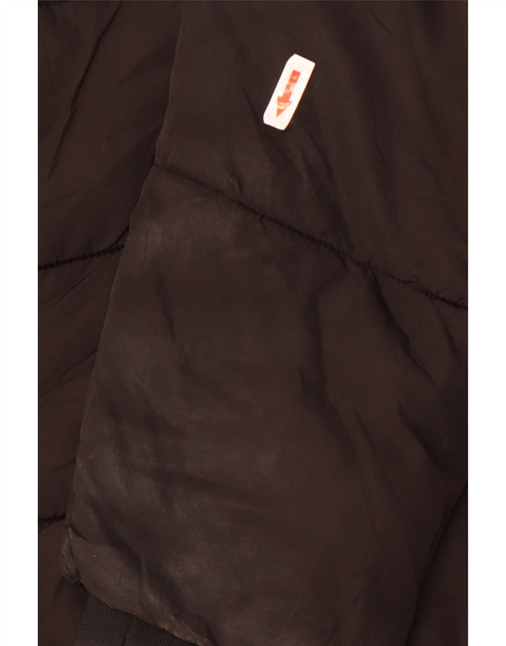 Giacca imbottita oversize da donna Topshop UK 12 poliestere nero medio