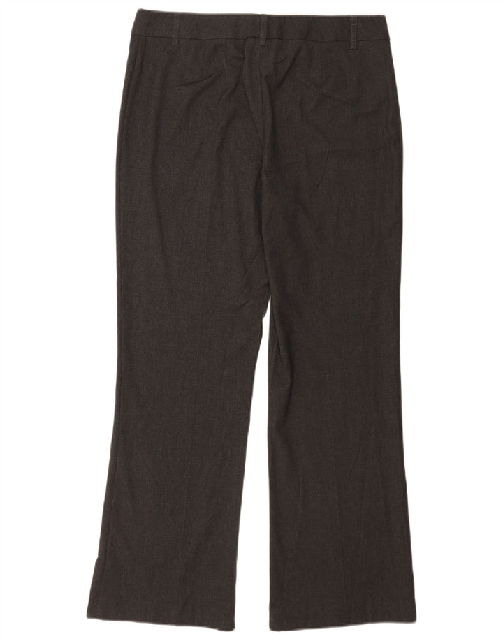 Pantaloni da abito bootcut da donna Marks & Spencer UK 12 Medium W32 L29 Grigio