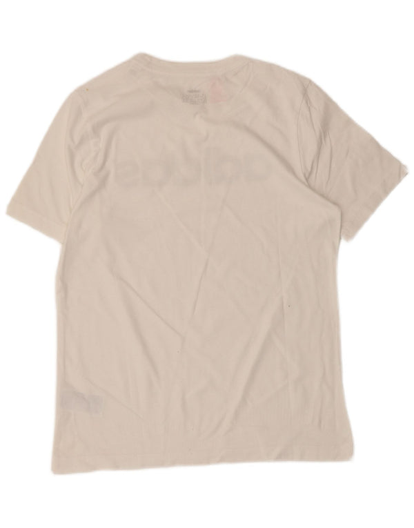 T-shirt grafica Adidas da bambino 13-14 anni in cotone bianco