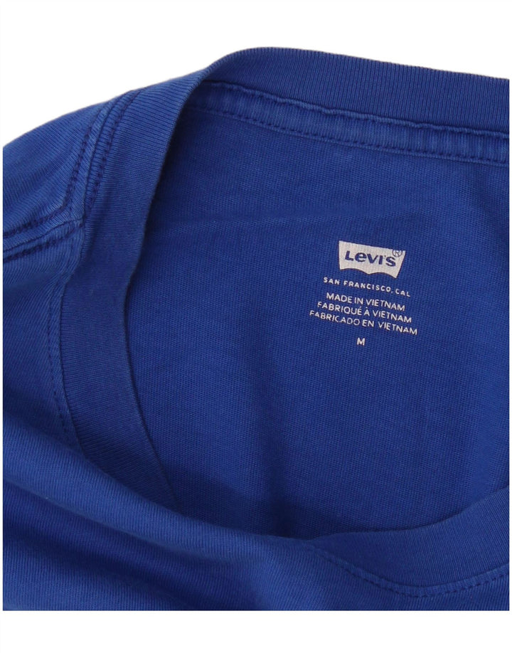 T-shirt grafica da donna Levi's Top UK 14 Colorblock blu medio