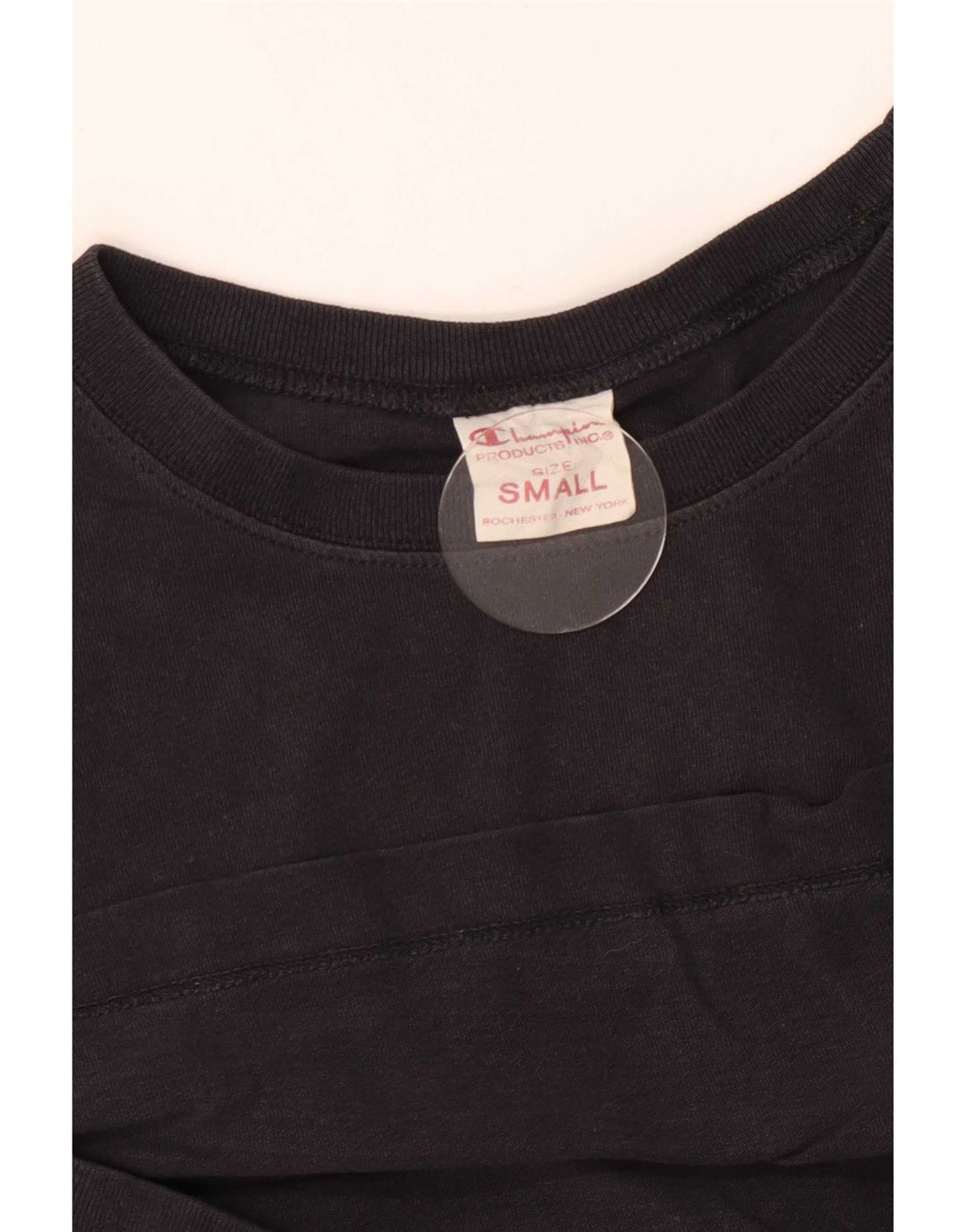 T-shirt grafica da donna Champion Top UK 10 piccola nera