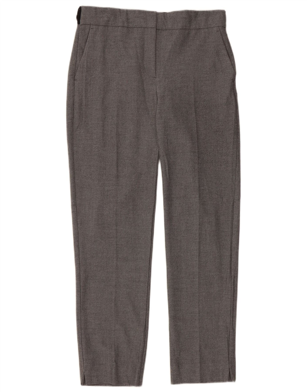 Pantaloni chino dritti da donna Zara piccoli W26 L27 poliestere grigio