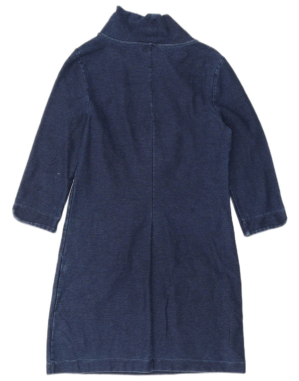 Abito in denim con maniche a 3/4 da donna Boden UK 8 piccolo in cotone blu navy