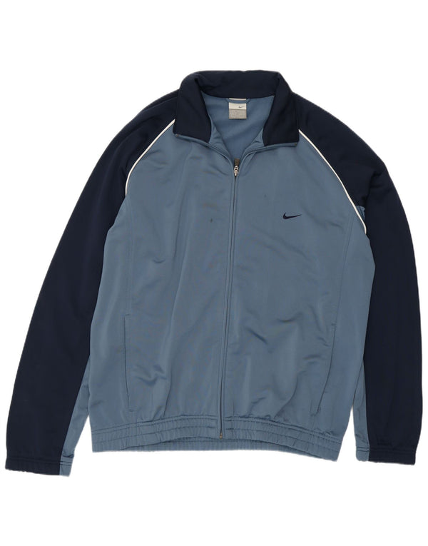 Giacca da tuta da uomo Nike UK 41/43 Large Blu Navy Colourblock