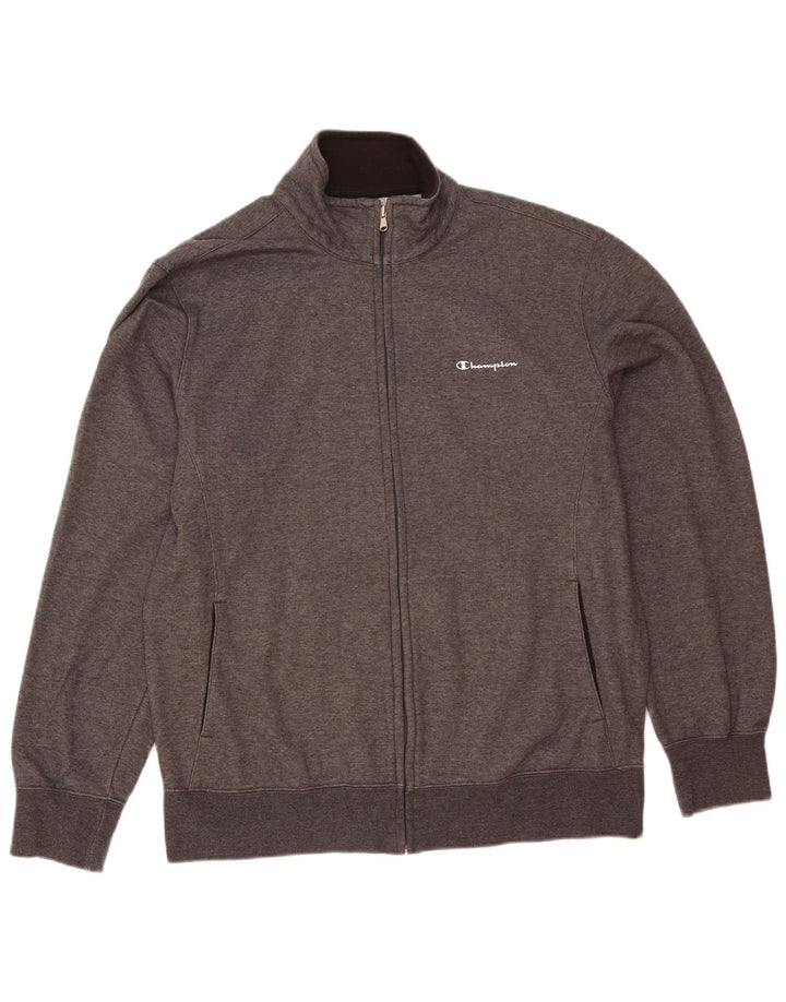 Giacca da tuta da uomo Champion 2XL Cotone chiazzato grigio