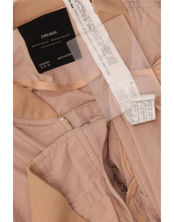 Giubbotto bomber oversize da donna Zara UK 6 XS poliestere rosa