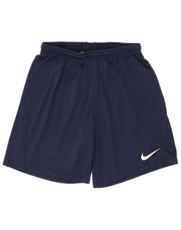 NIKE Pantaloncini sportivi da uomo Dri Fit Slim Fit Large in poliestere blu navy