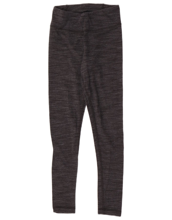 Leggings Reebok Donna UK 4/6 XS Grigio Chiazzato