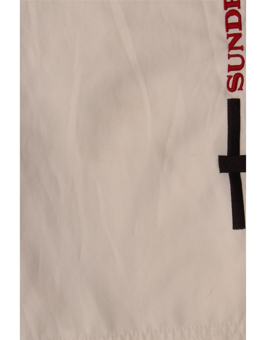 Pantaloncini da bagno grafici da uomo Sundek grandi in poliestere bianco