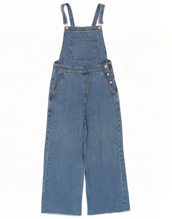 Topshop Salopette da donna Jeans dritti UK 10 Small W28 L24 Cotone blu