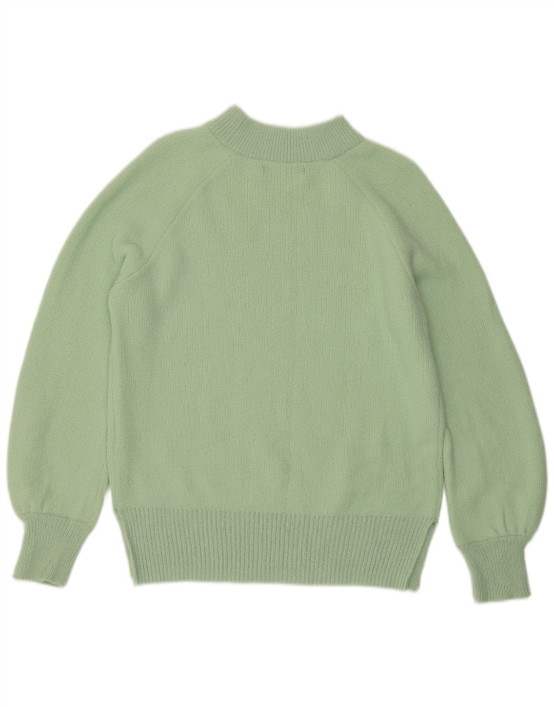 Maglione maglione a collo alto da donna Marks & Spencer UK 10 piccolo verde