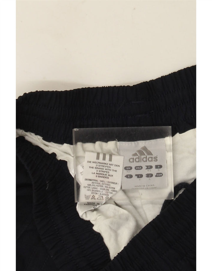Pantaloncini sportivi da uomo Adidas medi in poliestere blu navy