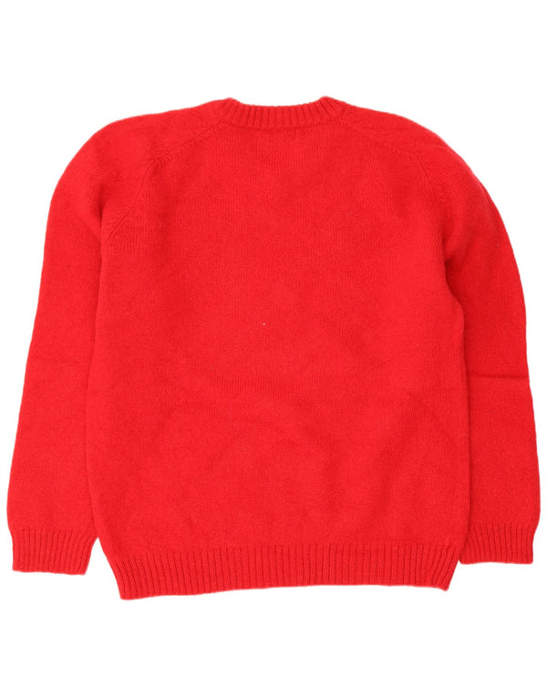 Maglione maglione con scollo a V da donna Diadora UK 20 2XL Lana rossa