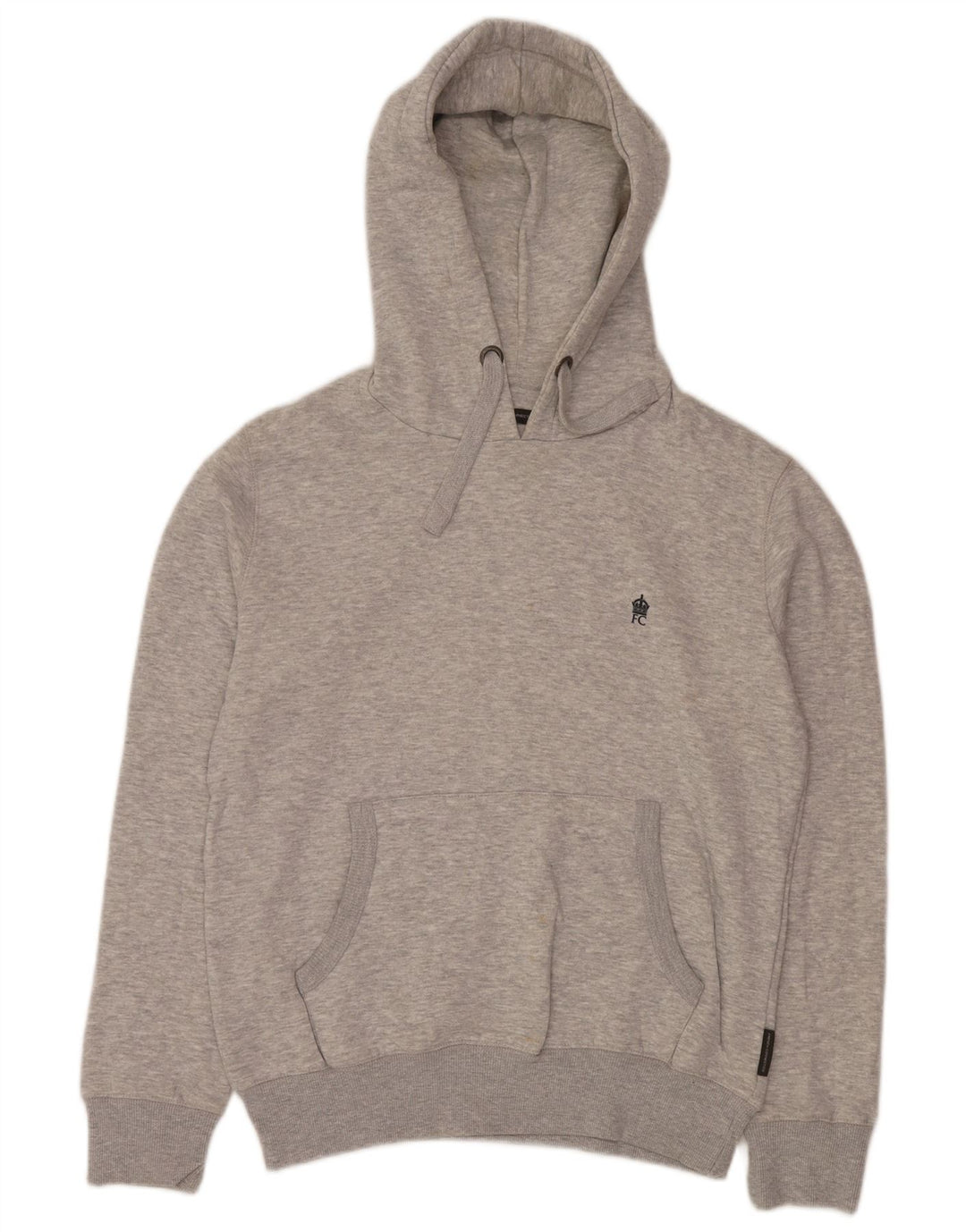 Maglione con cappuccio da uomo French Connection piccolo cotone chiazzato grigio
