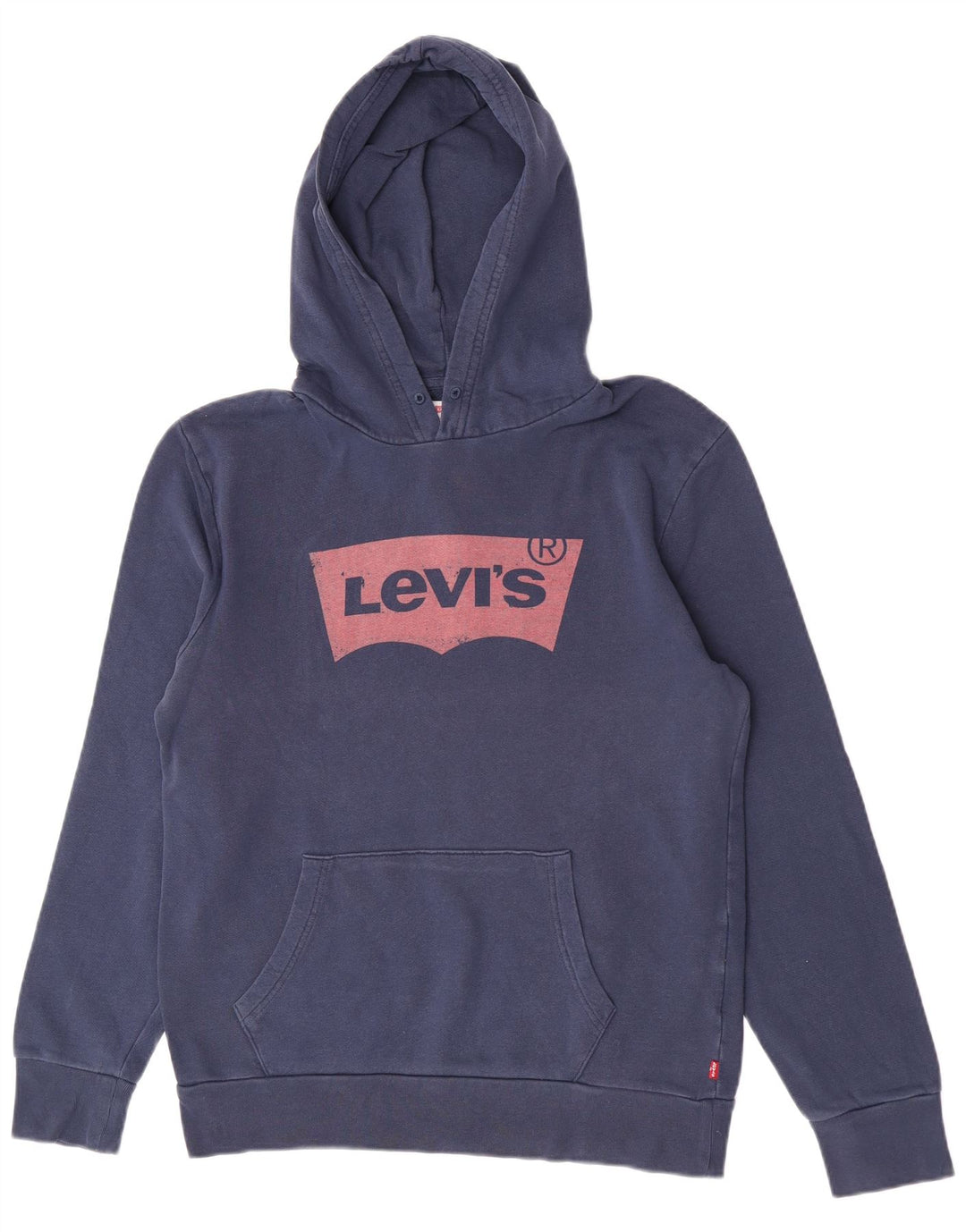 Maglione con cappuccio grafico da uomo Levi's in cotone blu navy medio