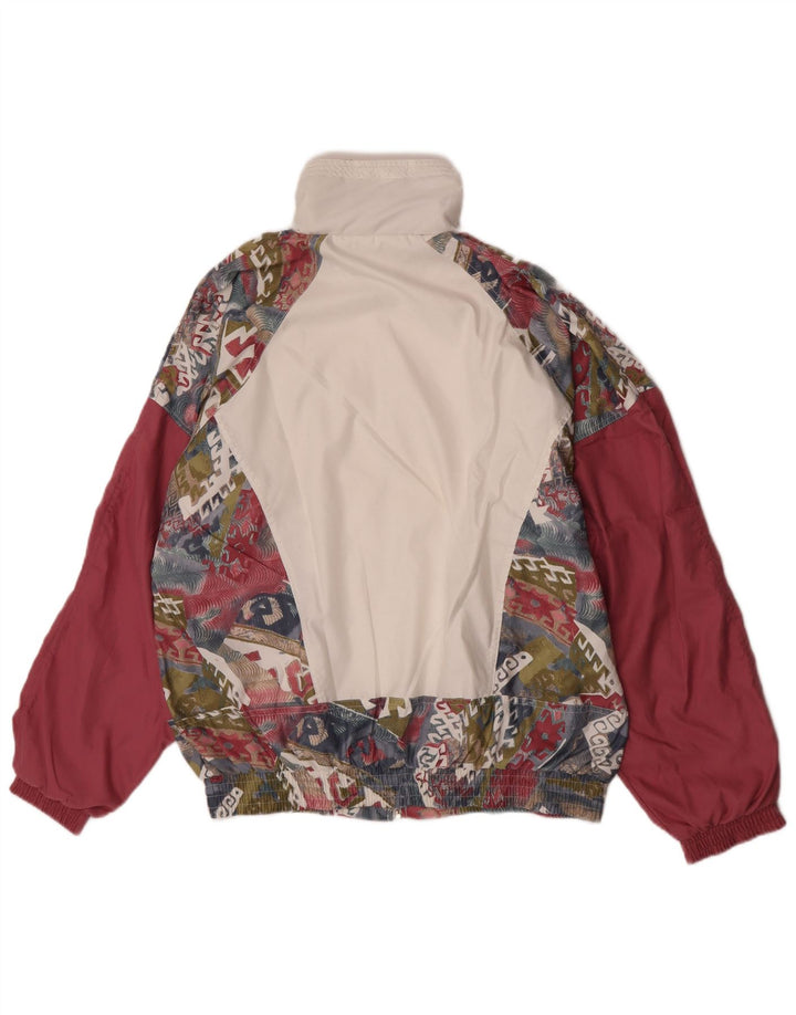 Giacca da tuta da donna Rucanor UK 38/40 Medium Maroon Geometric