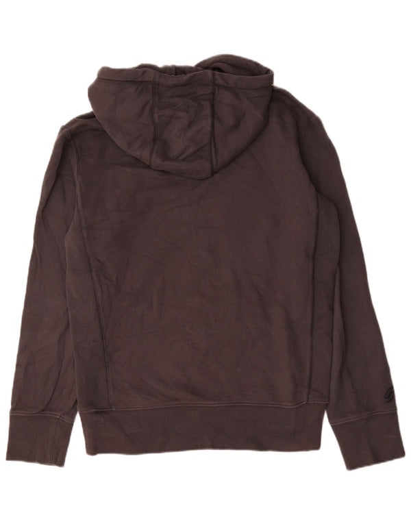 Maglione con cappuccio da uomo Superdry Small in cotone grigio