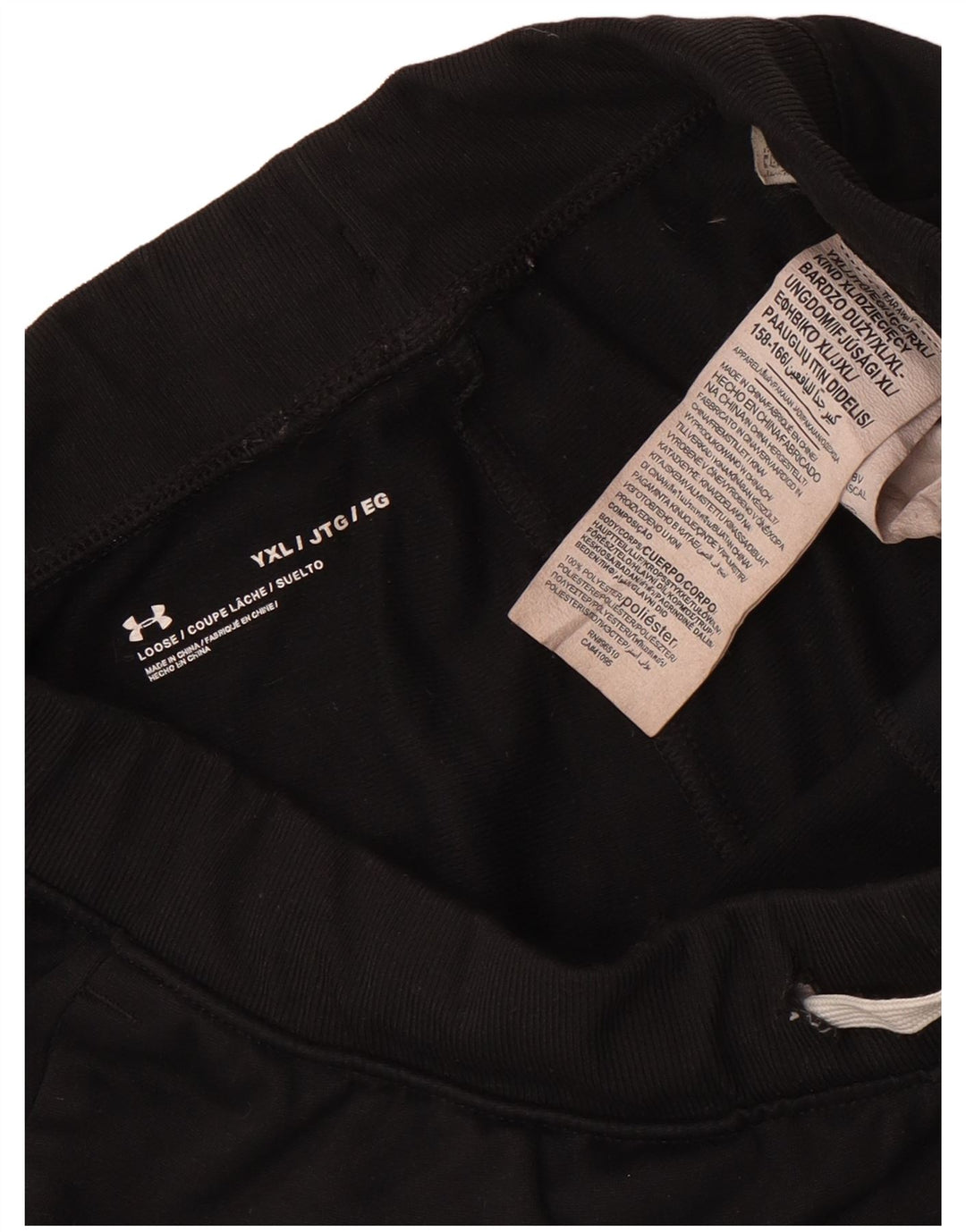 Pantaloni Tuta Jogger Under Armour Ragazzi 13-14 Anni XL Nero Poliestere