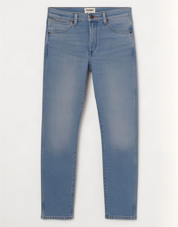 Jeans Wrangler Larston Slim da uomo W28 L32 in cotone blu
