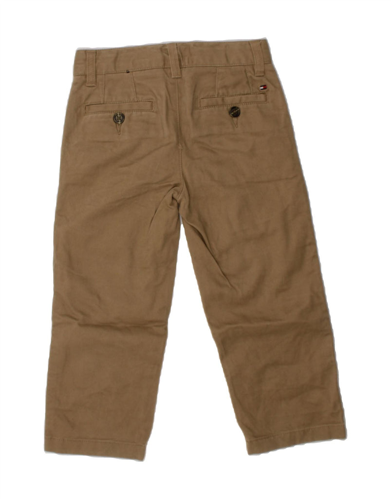 TOMMY HILFIGER Boys Straight Chino Trousers 3-4 Years W22 L15 Beige Cotton Vintage Tommy Hilfiger and Second-Hand Tommy Hilfiger from Messina Hembry 