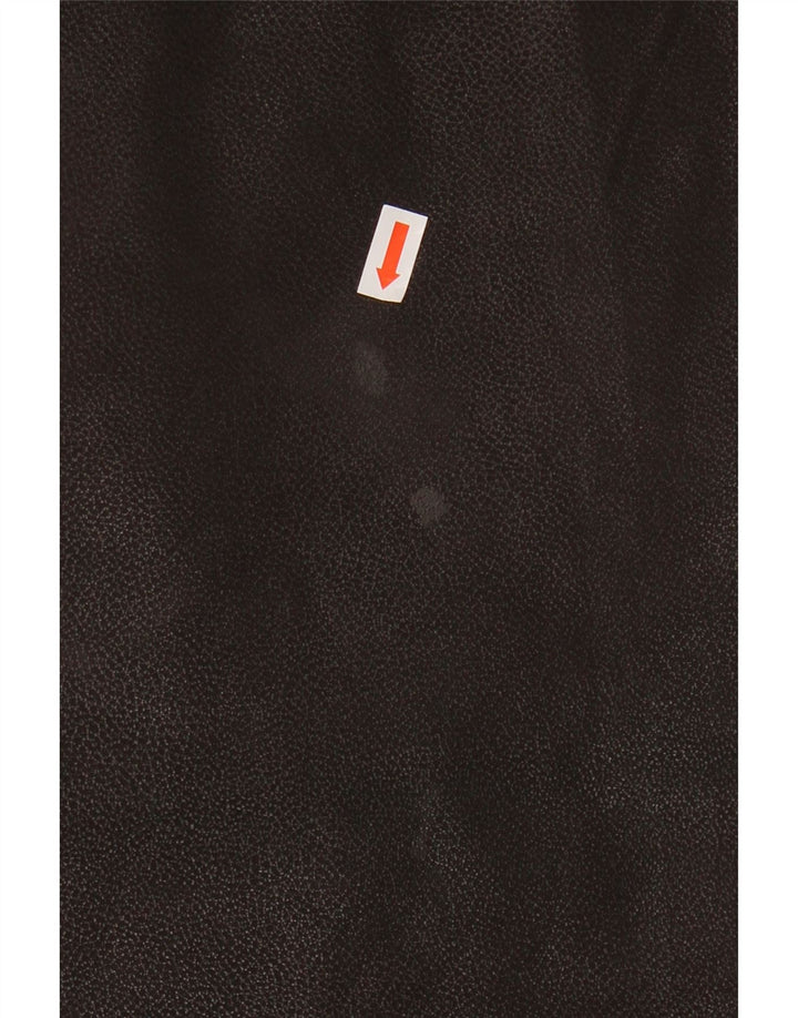 C & A Mens Leather Waistcoat UK 40 Large Brown Leather