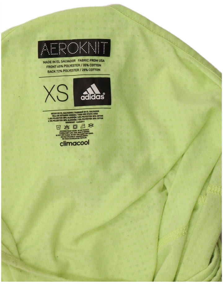 ADIDAS Womens Climacool Vest Top UK 6 XS Green Polyester