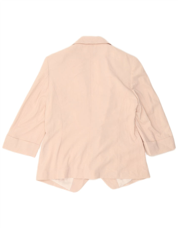 Giacca blazer aperta con maniche a 3/4 Marks & Spencer da donna UK 12 Rosa medio