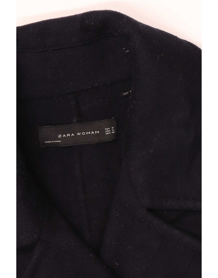 Cappotto doppiopetto da donna Zara UK 14 Medio Blu navy