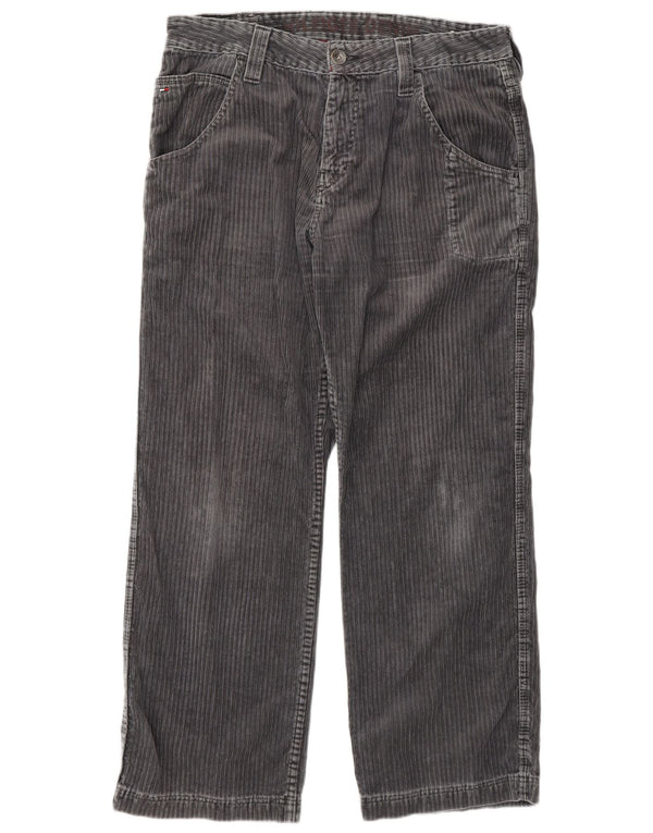 Pantaloni dritti in velluto a coste da uomo Tommy Hilfiger W34 L30 Grigi