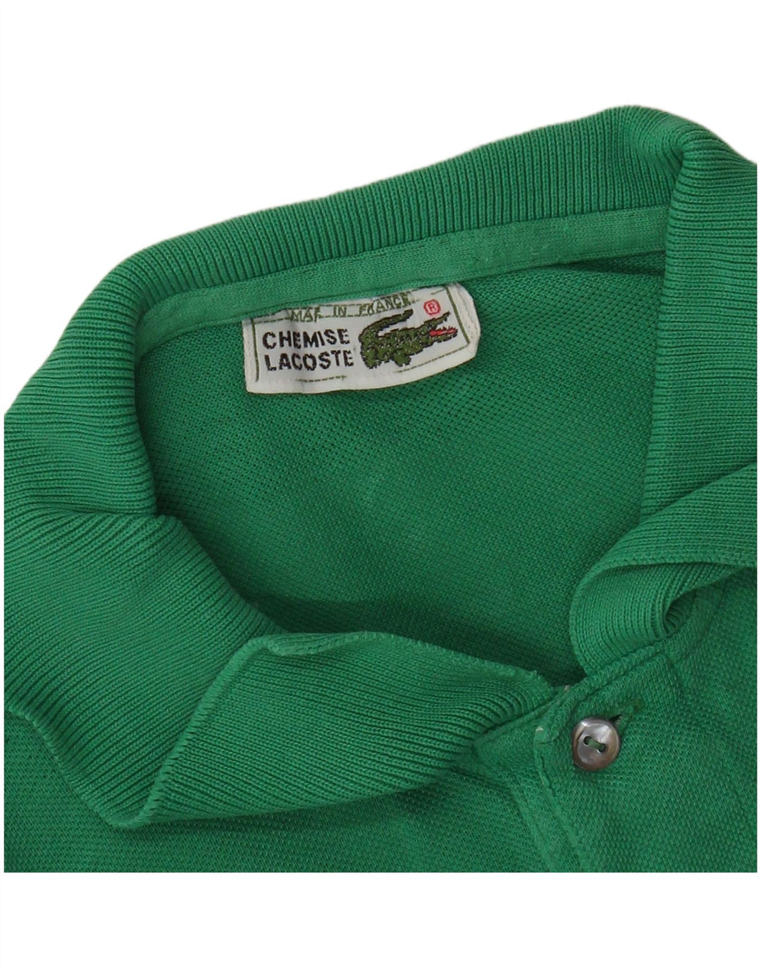 Polo da uomo LACOSTE taglia 4 in cotone verde medio