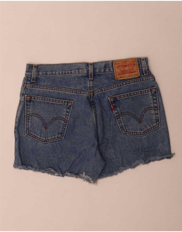 Pantaloncini di jeans Levi's 517 da donna W31 cotone blu medio