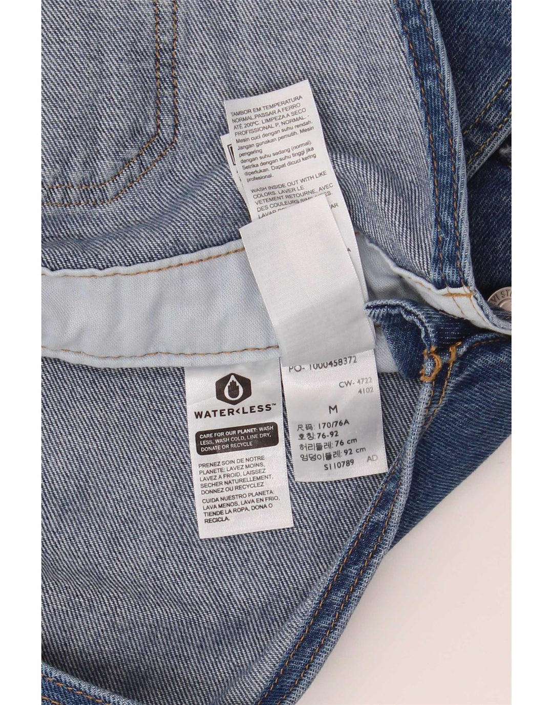Levi's Uomo Cargo Salopette Jeans Medio W36 L30 Cotone Blu