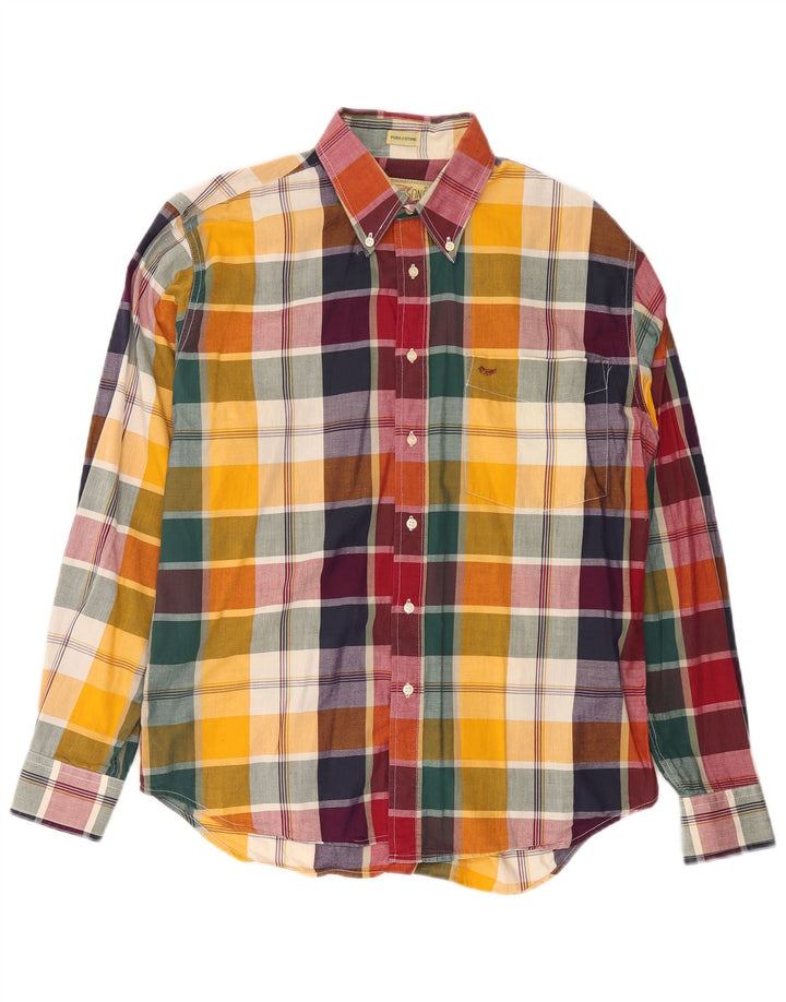 Camicia a quadri da uomo Alley & Sons in cotone scozzese medio multicolore
