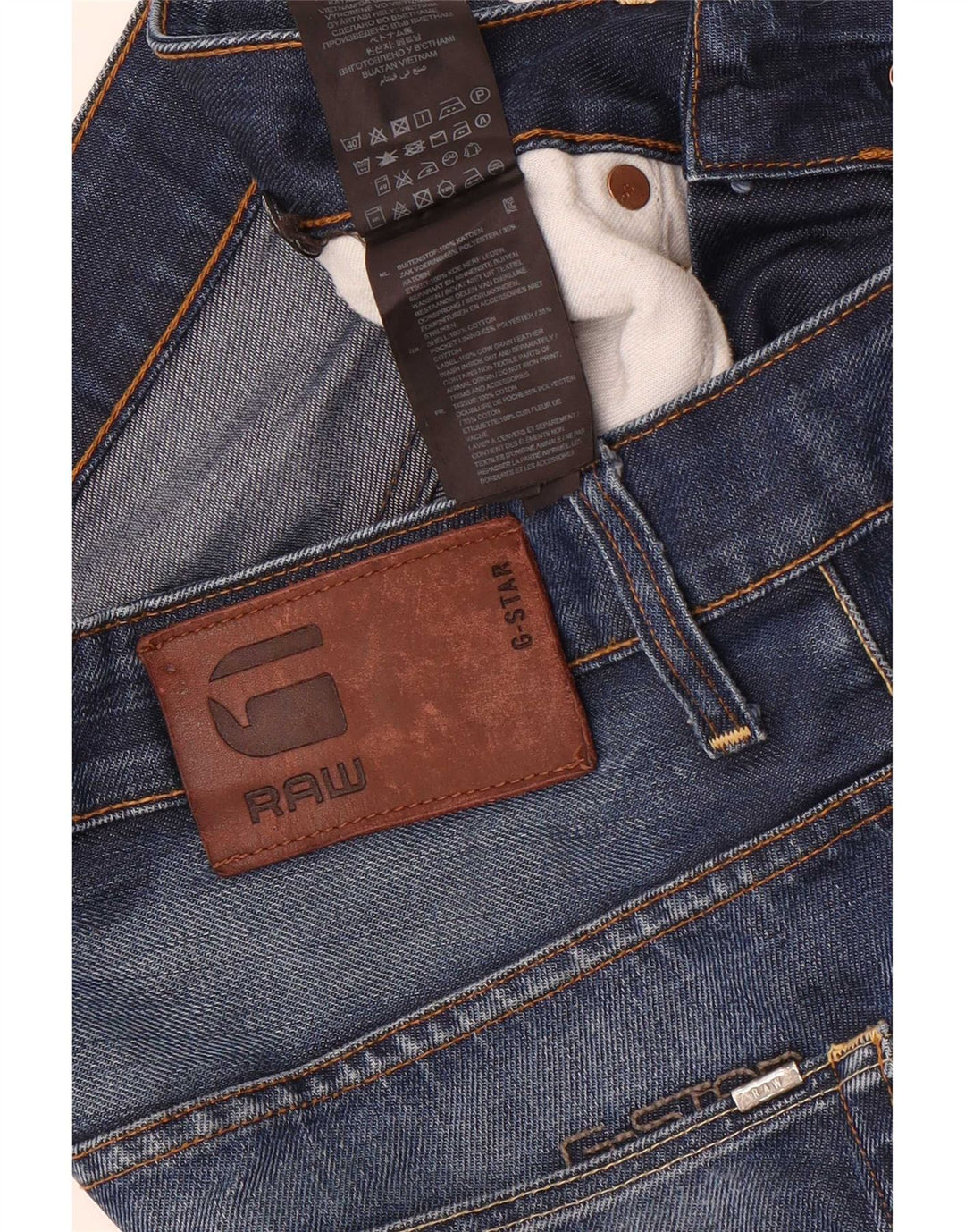 Jeans dritti da uomo G-Star W31 L32 cotone blu