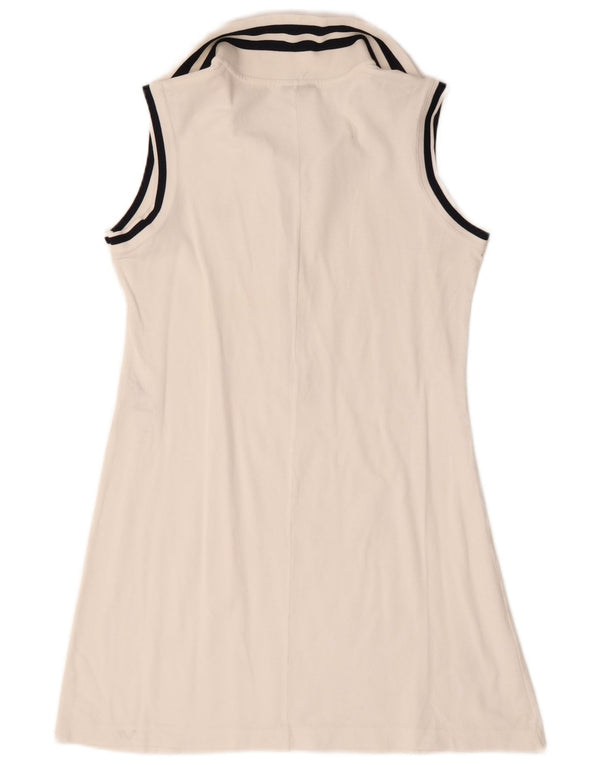 Abito da tennis senza maniche da donna Rifle UK 18 XL Cotone bianco