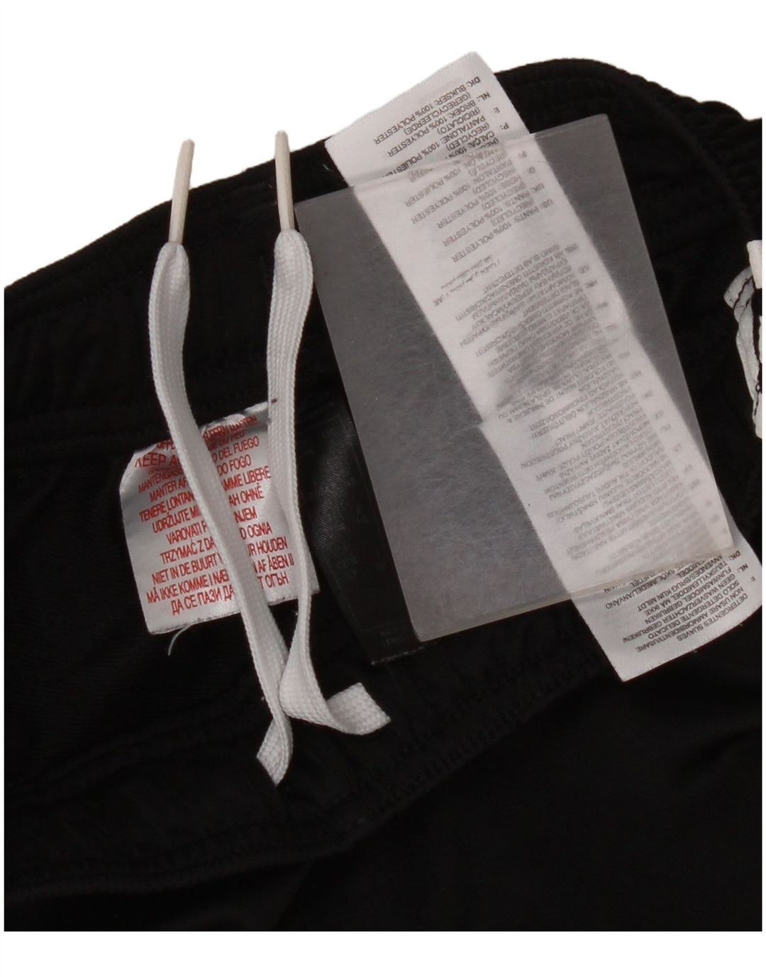 Pantaloni della tuta da ragazzo Adidas 9-10 anni in poliestere nero