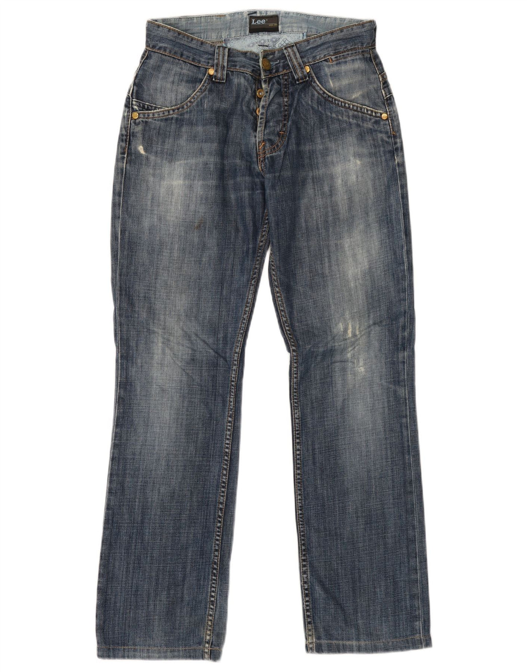 Jeans dritti Knox Dart da donna LEE W29 L29 cotone blu