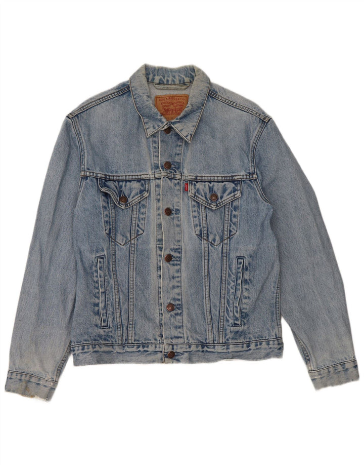 Giacca di jeans da uomo Levi's UK 38 Cotone blu medio