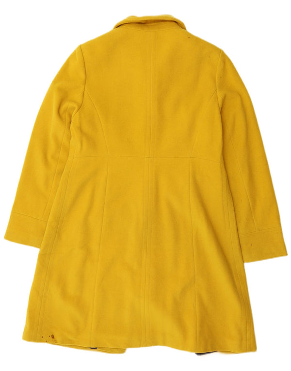 BODEN Womens Overcoat UK 14 Large Yellow Wool
